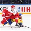 MOSCOW, RUSSIA - MAY 8: Sweden's Erik Gustafsson #29 and Denmark's Nikolaj Ehlers #24 battle for the puck during preliminary round action at the 2016 IIHF Ice Hockey Championship. (Photo by Andre Ringuette/HHOF-IIHF Images)
MOSCOW, RUSSIA - MAY 8: Sweden's Erik Gustafsson #29 and Denmark's Nikolaj Ehlers #24 battle for the puck during preliminary round action at the 2016 IIHF Ice Hockey Championship. (Photo by Andre Ringuette/HHOF-IIHF Images)